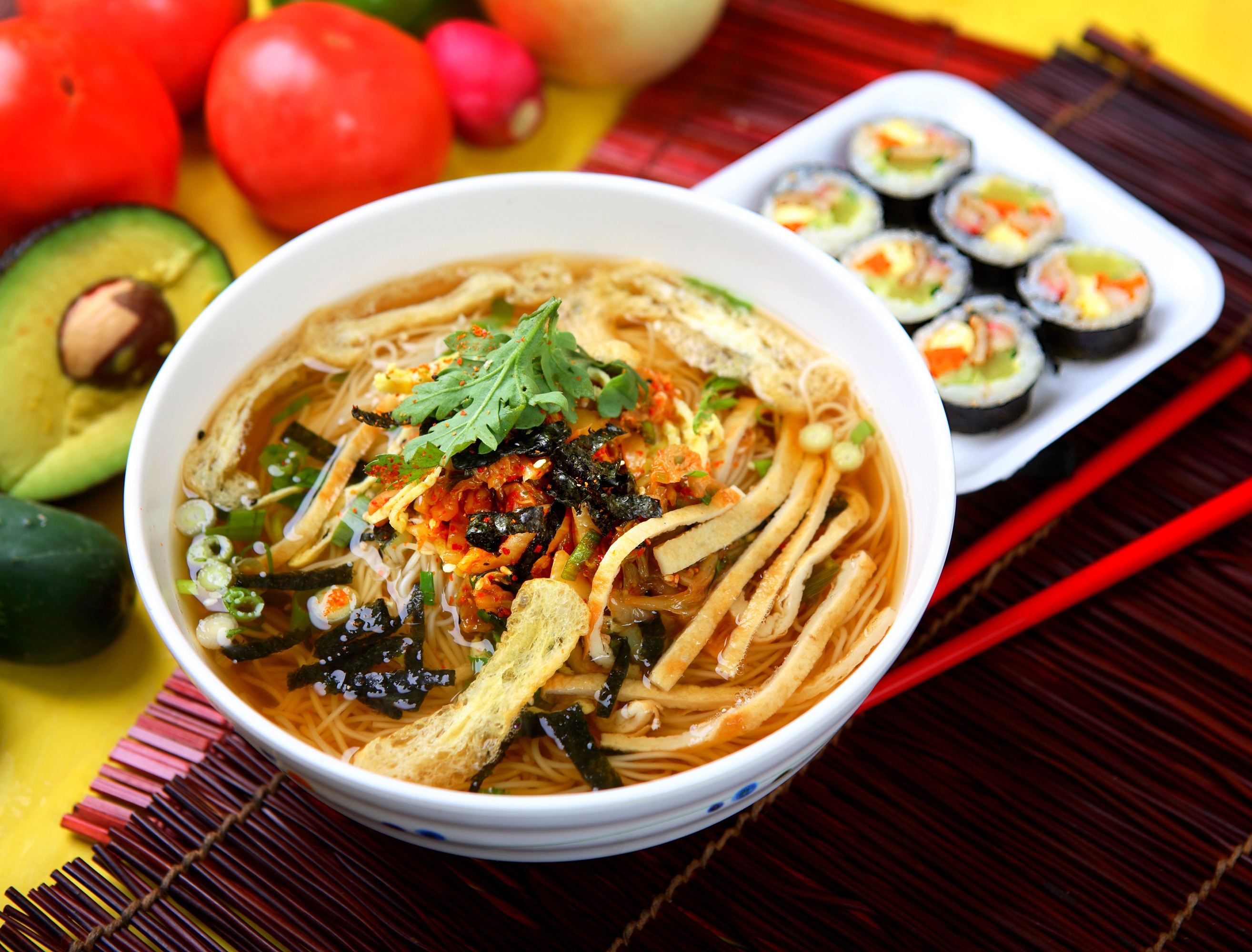 Supa coreeana de noodles