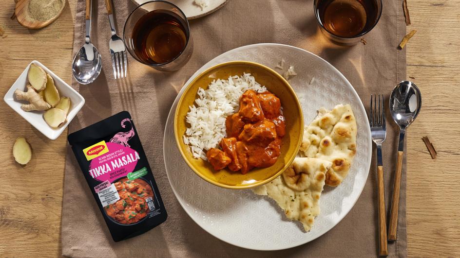 Pui Tikka Masala în stil indian