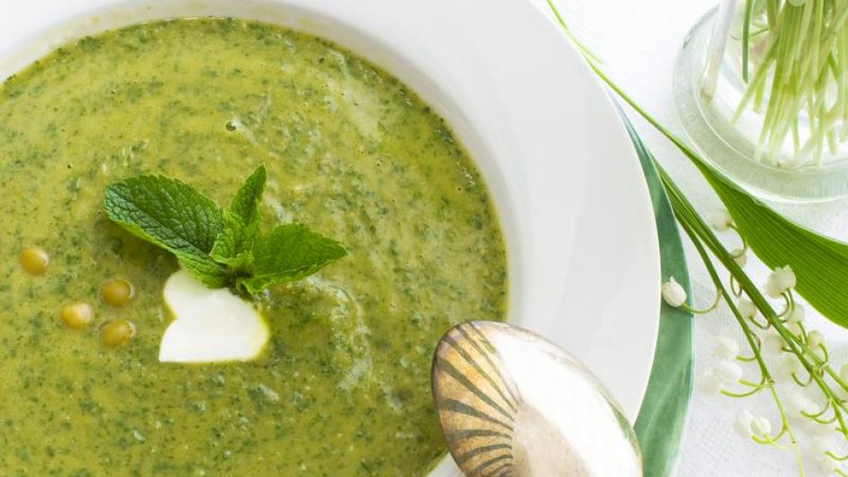 Piure de mazare cu parmezan
