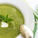 Piure de mazare cu parmezan
