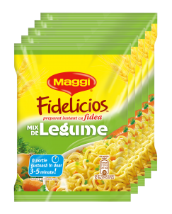 MAGGI Fidelicios Fidea instant Legume 59.2g, Pachet 5 bucati