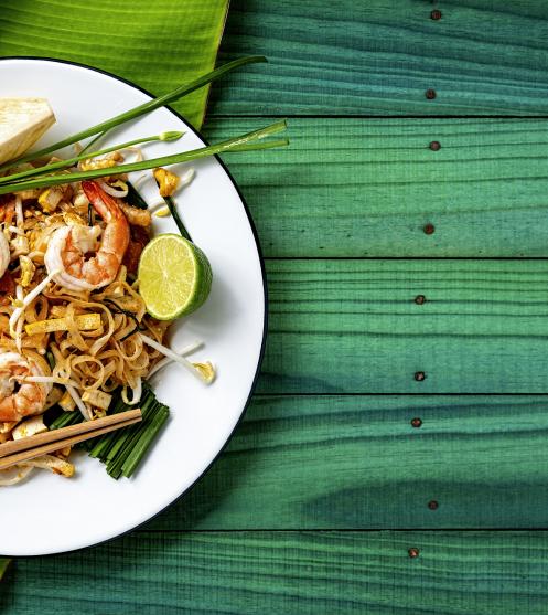 Noodles thailandezi cu creveti