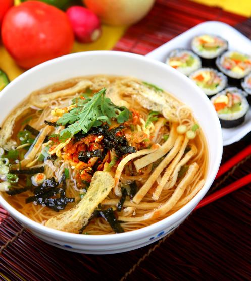 Supa coreeana de noodles