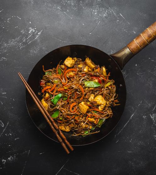 Noodles de ou cu pui
