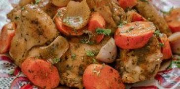 Pui marocan cu couscous