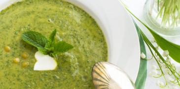 Piure de mazare cu parmezan