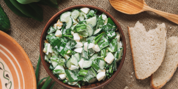 Salata de leurda cu ou